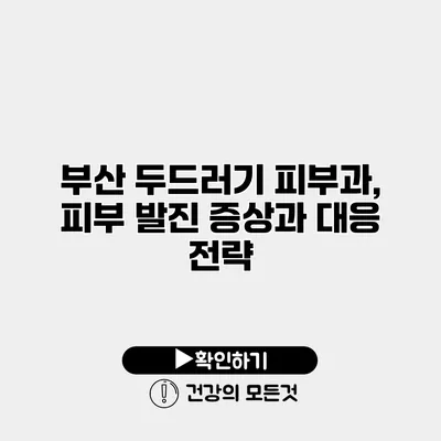 부산 두드러기 피부과, 피부 발진 증상과 대응 전략