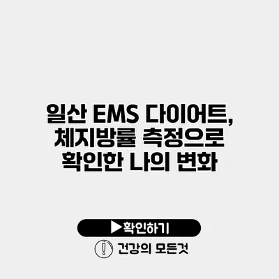 일산 EMS 다이어트, 체지방률 측정으로 확인한 나의 변화